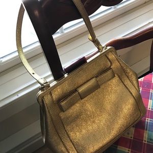 Beautiful golden leather Orla Kiely Holly